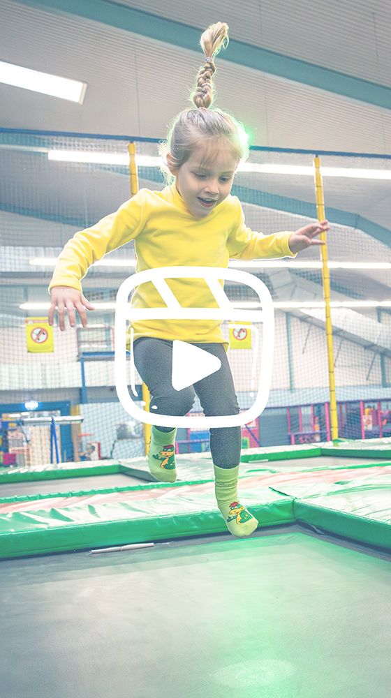 Attraktion Trampolin springen
